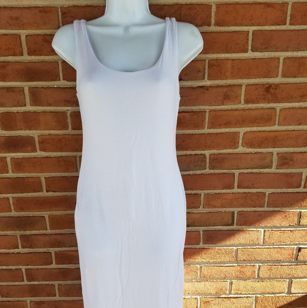 White Bodycon Midi Dress